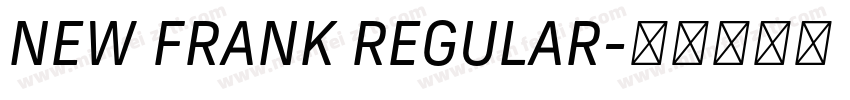 NEW FRANK REGULAR字体转换
